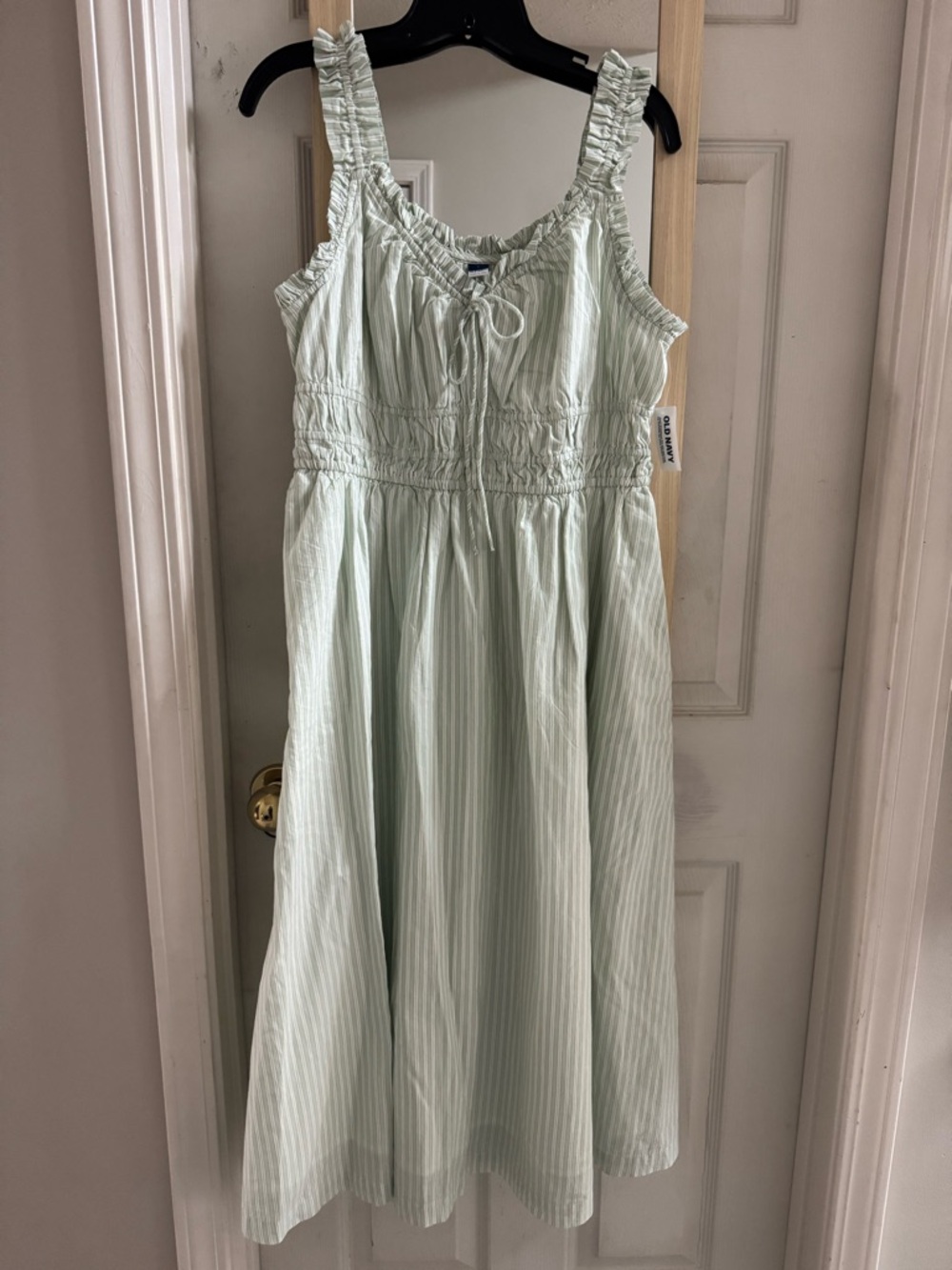 Light Mint Green Striped Sundress NWT